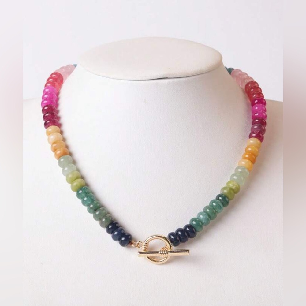 Anthropologie Multicolor Beaded Necklace